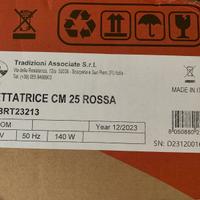 Affettatrice modello 25Cm, Rossa, Berti 23213.