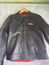 giacca di pelle yamaha