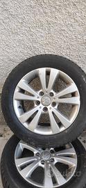 4 cerchi in lega originali VW 16" + 4 gomme nuove.