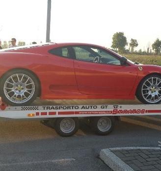 Rimorchio trasporto auto ferrari 5x2,1 mt ALU