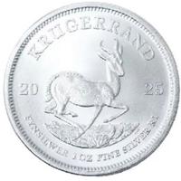 KRUGERRAND SUDAFRICA 1 oz ARGENTO PURO 999 NUOVO
