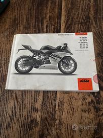 libretto uso e manitenzione ktm rc 390
