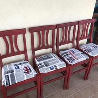 4 sedie in legno