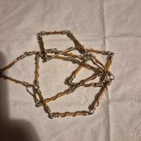  Collana Etnica Vintage - Maglie in Filo Metallico