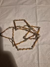  Collana Etnica Vintage - Maglie in Filo Metallico