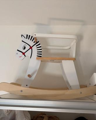 Cavallo a dondolo zebra IKEA legno gioco bambini
