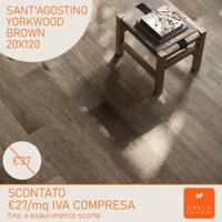 Gres porcellanato effetto legno Yorkwood Brown