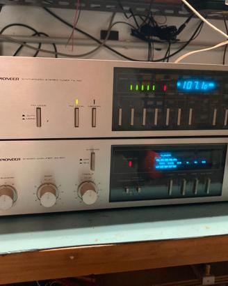 PIONEER SA-520 + TX-720 Vintage Hi-Fi anni 80