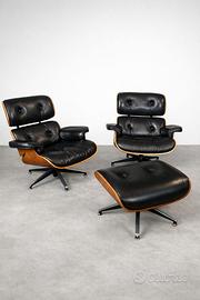 2 Poltrone e 1 Pouf anni ’60/’70 "STILE" Eames