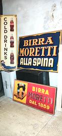 insegne bub vintage,  bicchieri birra,scaffale 