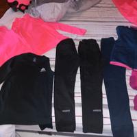 Tris di completi termici sci per bambina dai 6 a 9