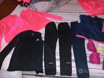 Tris di completi termici sci per bambina dai 6 a 9