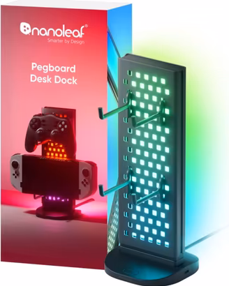 Nanoleaf Pegboard Desk Dock - Hub LED per Gaming