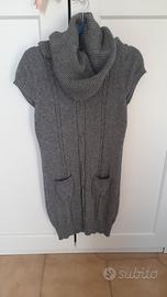 vestito in maglia grigio, taglia M