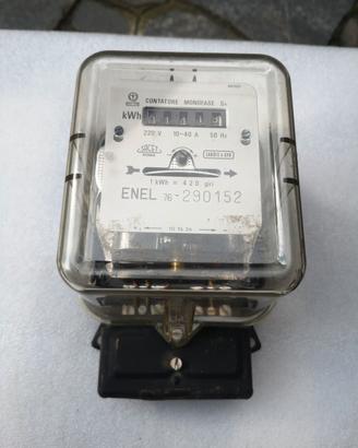 contatore elettrico monofase Enel 76 Vintage 