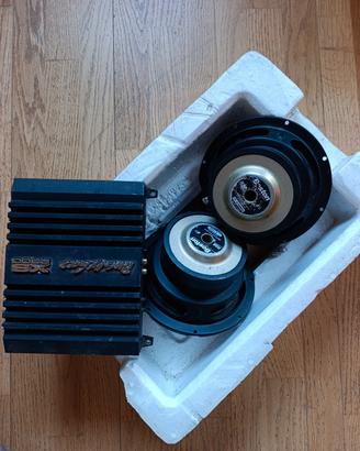 subwoofer auto con amplificatore 