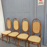 4 sedie seduta e schienale paglia di Vienna 