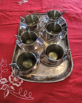Servizio Punch Silver plate 6 persone