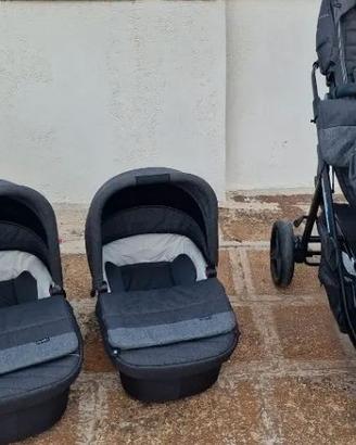 Passeggino gemellare Brevi, ovetti Cibex