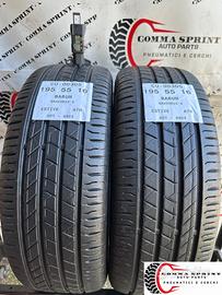 2 PNEUMATICI 195/55 R16 BARUM ESTIVE 85%