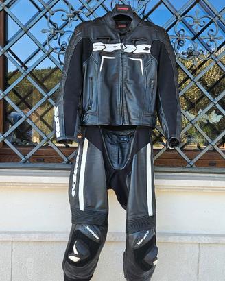 Tuta moto in pelle da donna