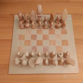 Scacchiera in pietra saponaria