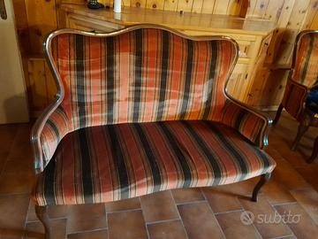 Divanetto con poltrone Luigi Filippo