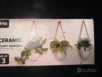 Portavasi sospesi in ceramica - set
