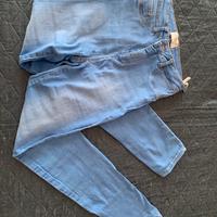 Jeans chiari vita alta taglia 36