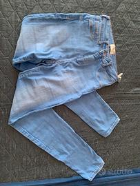 Jeans chiari vita alta taglia 36