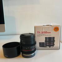 Obiettivo Samyang 50mm T/1.3