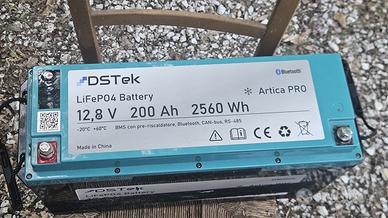 Kit fotovoltaico batteria LITIO camper o auto