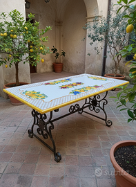 TAVOLO IN PIETRA LAVICA MIS. 200X100 CM. IN ITALIA