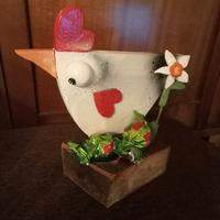 gallinella moderna style soprammobile artigianale 