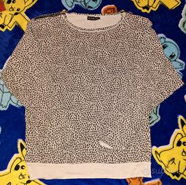 maglia oversize leopardata