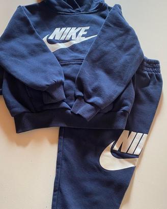 Tuta Nike felpata blu
