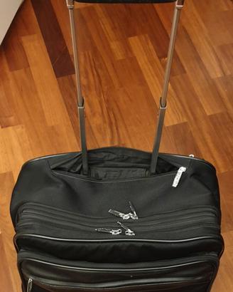 Trolley montblanc cabin pilot rifiniture in pelle