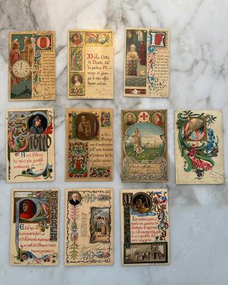 Lotto di 10 cartoline d’epoca