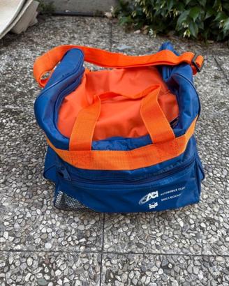 Borsa termica blu-arancione
