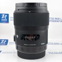 SIGMA ART 35 mm f1.4 PER CANON + GARANZIA USATO