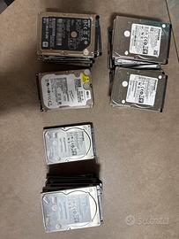 Lotto HD da 2,5” di varia grandezza