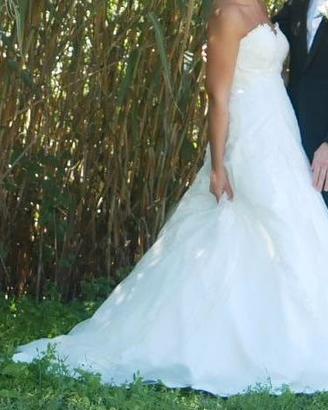 Vestito da sposa rosa clara