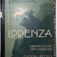 LORENZA - L.ILLICA, E. MASCHERONI ED. RICORDI 1901