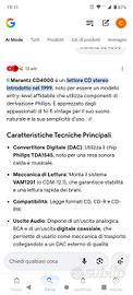 lettore cd MARANTZ CD 4000, molto affidabile.