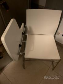 Sedie da studio nuove bianche design  impilabili
