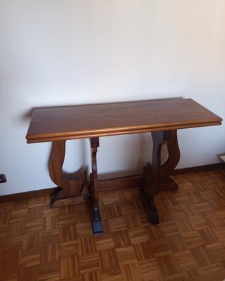 tavolo consolle artigianale in legno massello