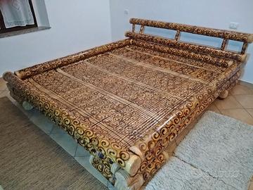 LETTO MATRIMONIALE in BAMBU (originale Indonesia)