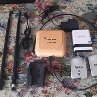 Antenna e Router per internet.