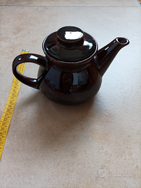 Teiera Vintage ceramica marrone