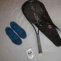 RACCHETTA-TENNIS-PROKENNEX+SCARPE ADIDAS X PRINC